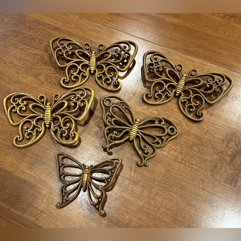 Vintage Homco Wall Butterflies Set 🦋